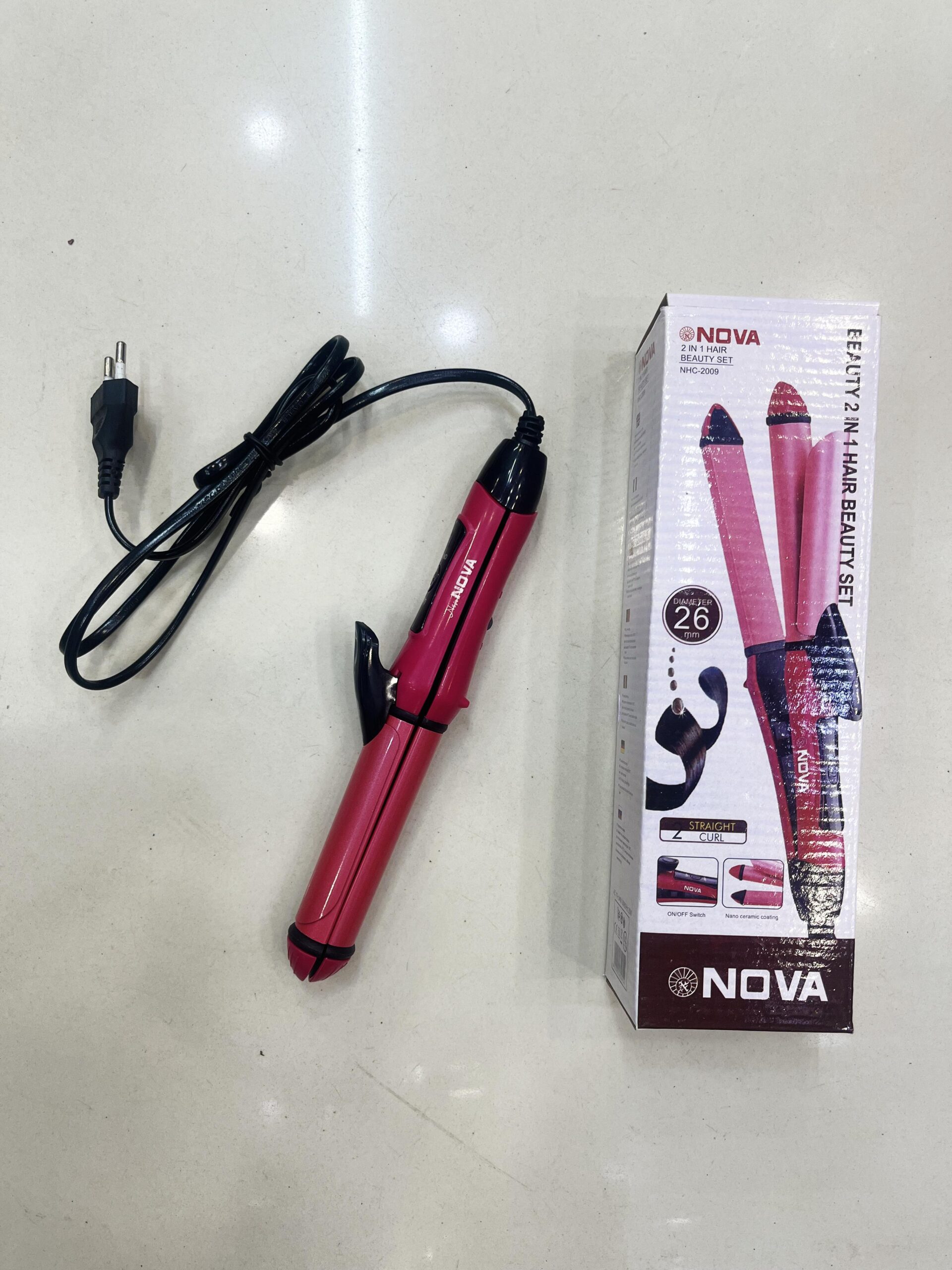 WhatsApp Image 2026-01-19 at 09.29.06 Nova 2 in 1 Hair Straightener & Curler for Smooth Styling at Home - Image 1
