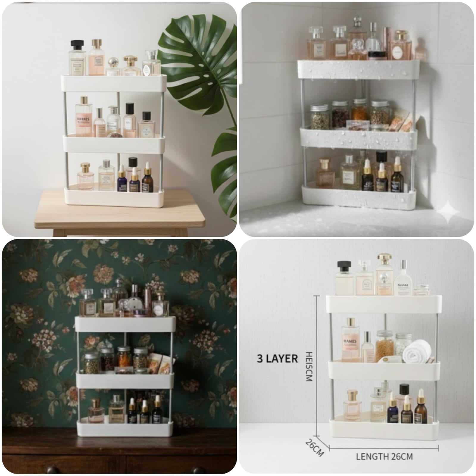 WhatsApp Image 2026-01-19 at 12.27.01 3L Corner Storage Rack Organizer Shelf for Kitchen, Bathroom & Home - Image 1