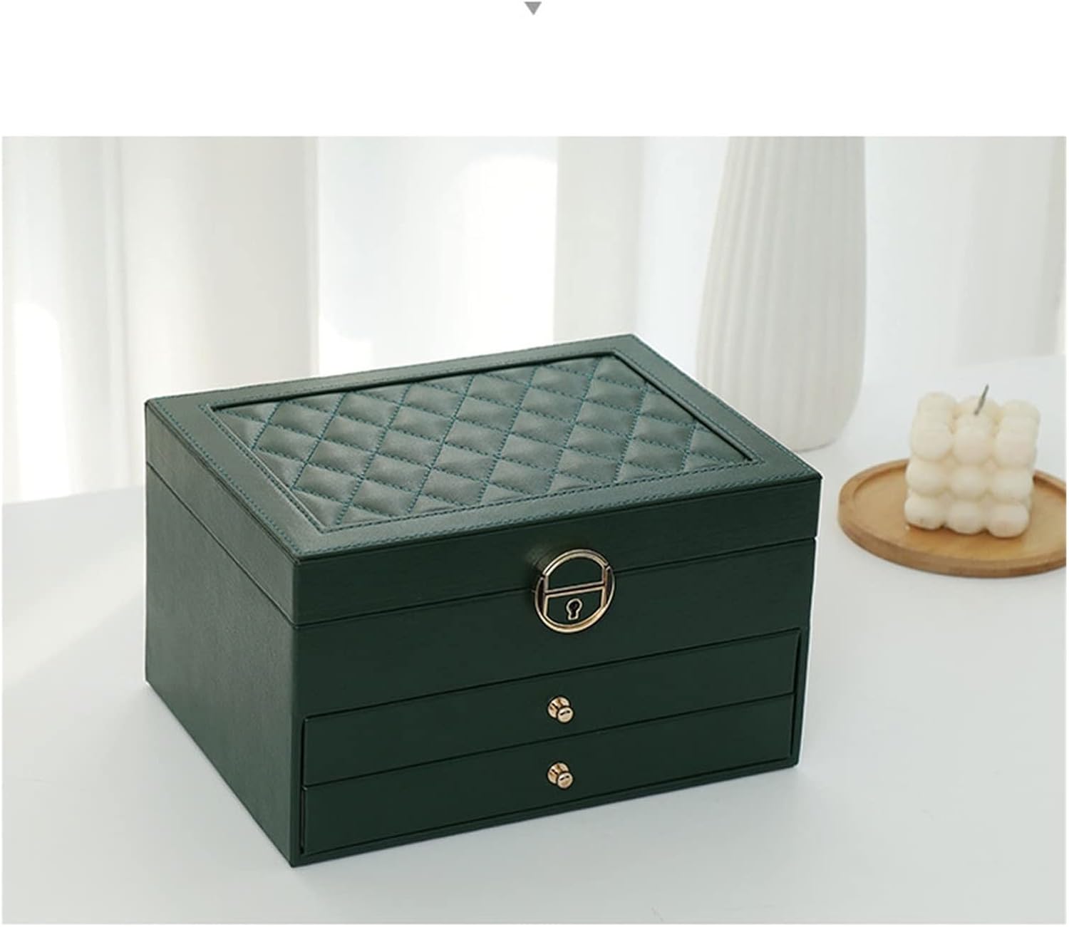 61iHHLCSs+L._AC_SL1500_ Multifunctional Three-Layer Jewelry Storage Box Organizer Case with Mirror - Image 1