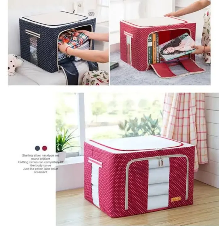 7966f01a9250e24bce1987d24ae59a7f.jpg_720x720q80.jpg_ 55L Front Open Storage Box Foldable Organizer for Home and Kitchen - Image 1