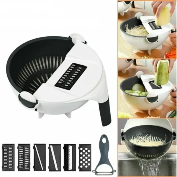 9 in 1 Vegetable Chopper Cutter Slicer with Multiple Blades for Kitchen Use