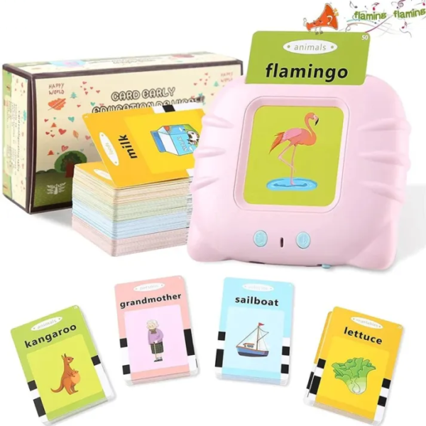 Talking Flash Cards Educational Learning Toy for Kids Montessori Speech Learning Device